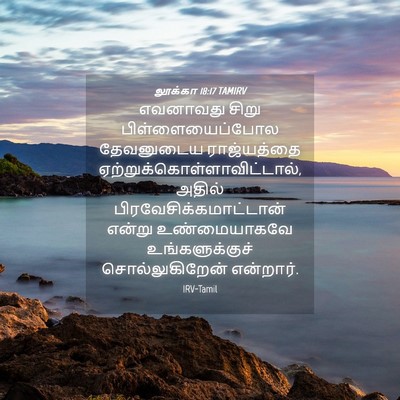 Picture 04 - லூக்கா 18:17 TAMIRV - எவனாவது சிறு - Bible Verse Picture