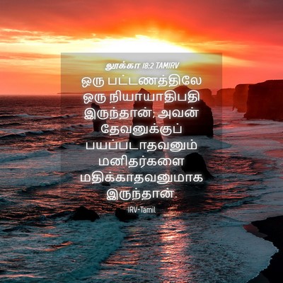 Picture 04 - லூக்கா 18:2 TAMIRV - ஒரு பட்டணத்திலே - Bible Verse Picture
