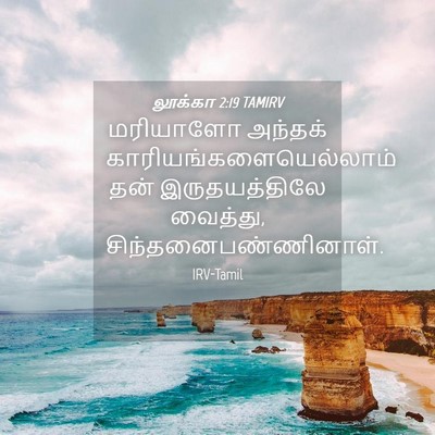 Picture 04 - லூக்கா 2:19 TAMIRV - மரியாளோ அந்தக் - Bible Verse Picture