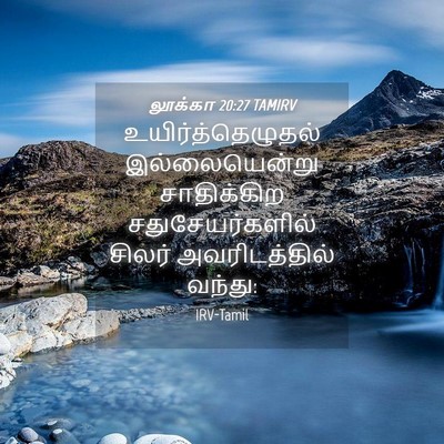 Picture 04 - லூக்கா 20:27 TAMIRV - உயிர்த்தெழுதல் - Bible Verse Picture