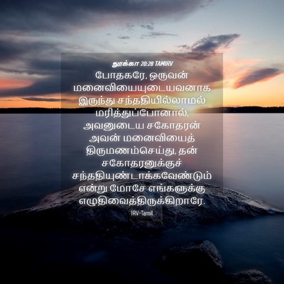 Picture 04 - லூக்கா 20:28 TAMIRV - போதகரே, ஒருவன் - Bible Verse Picture