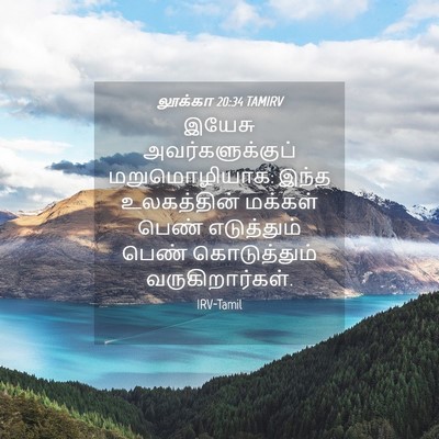 Picture 04 - லூக்கா 20:34 TAMIRV - இயேசு - Bible Verse Picture