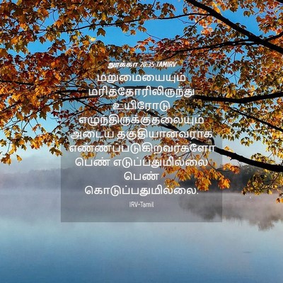 Picture 04 - லூக்கா 20:35 TAMIRV - மறுமையையும் - Bible Verse Picture
