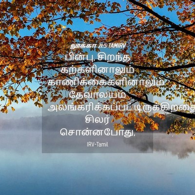 Picture 04 - லூக்கா 21:5 TAMIRV - பின்பு, சிறந்த - Bible Verse Picture