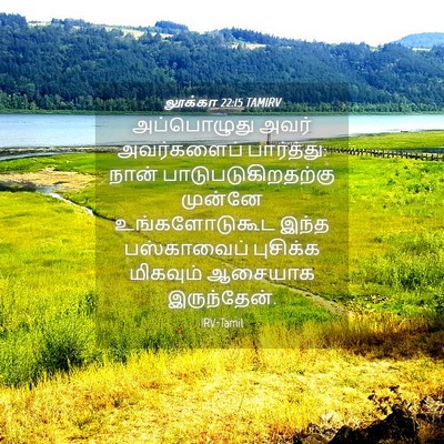 Picture 04 - லூக்கா 22:15 TAMIRV - அப்பொழுது அவர் - Bible Verse Picture