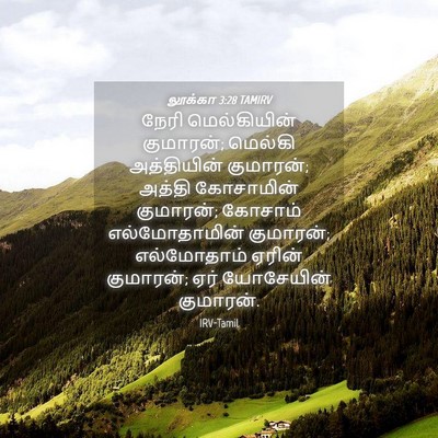 Picture 04 - லூக்கா 3:28 TAMIRV - நேரி மெல்கியின் - Bible Verse Picture