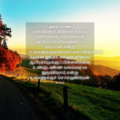 Picture 04 - லூக்கா 3:8 TAMIRV -  - Bible Verse Picture
