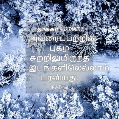 Picture 04 - லூக்கா 4:37 TAMIRV - அவரைப்பற்றின - Bible Verse Picture