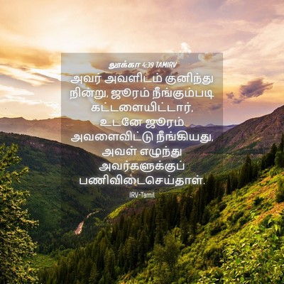 Picture 04 - லூக்கா 4:39 TAMIRV - அவர் அவளிடம் - Bible Verse Picture