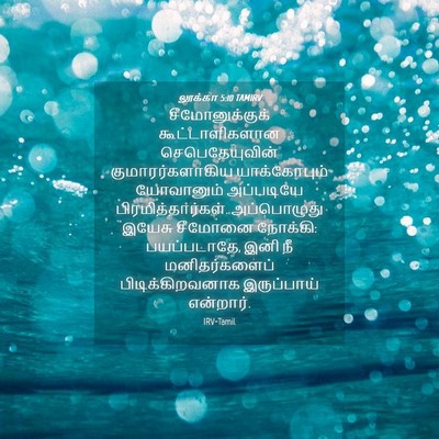 Picture 04 - லூக்கா 5:10 TAMIRV - சீமோனுக்குக் - Bible Verse Picture