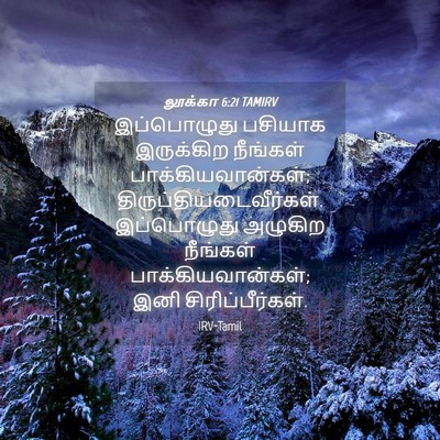 Picture 04 - லூக்கா 6:21 TAMIRV - இப்பொழுது பசியாக - Bible Verse Picture