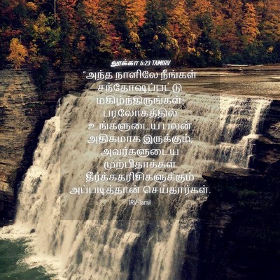 Picture 04 - லூக்கா 6:23 TAMIRV - “அந்த நாளிலே - Bible Verse Picture