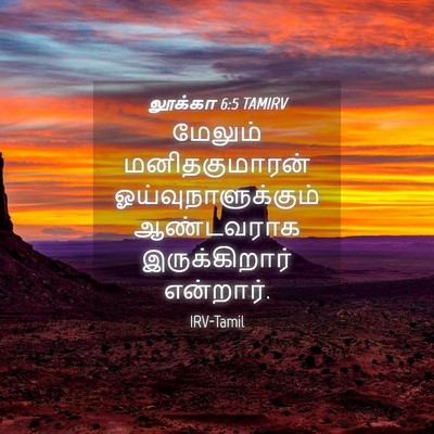 Picture 04 - லூக்கா 6:5 TAMIRV - மேலும் - Bible Verse Picture