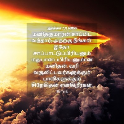 Picture 04 - லூக்கா 7:34 TAMIRV - மனிதகுமாரன் - Bible Verse Picture