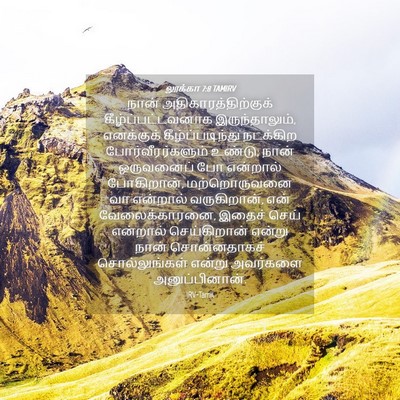 Picture 04 - லூக்கா 7:8 TAMIRV - நான் - Bible Verse Picture