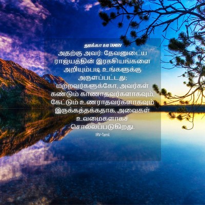 Picture 04 - லூக்கா 8:10 TAMIRV - அதற்கு அவர்: - Bible Verse Picture