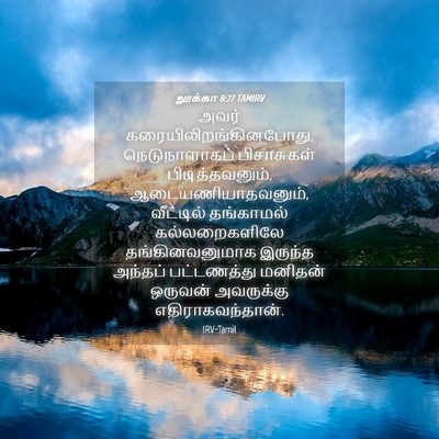 Picture 04 - லூக்கா 8:27 TAMIRV - அவர் - Bible Verse Picture