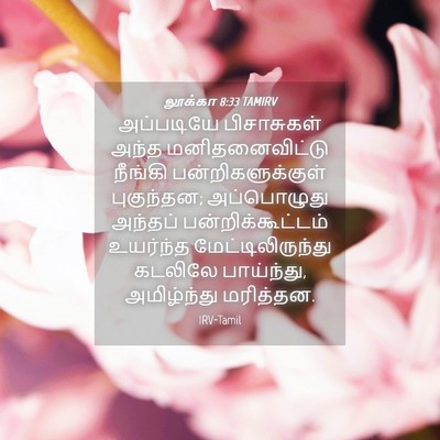 Picture 04 - லூக்கா 8:33 TAMIRV - அப்படியே - Bible Verse Picture