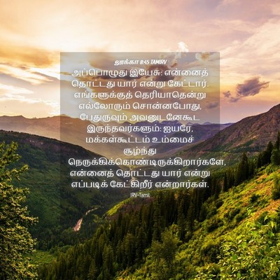 Picture 04 - லூக்கா 8:45 TAMIRV - அப்பொழுது இயேசு: - Bible Verse Picture