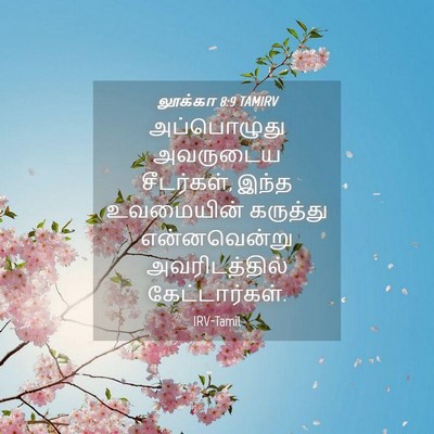Picture 04 - லூக்கா 8:9 TAMIRV - அப்பொழுது அவருடைய - Bible Verse Picture