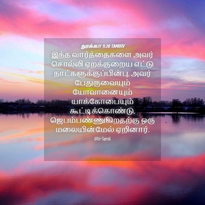 Picture 04 - லூக்கா 9:28 TAMIRV - இந்த வார்த்தைகளை - Bible Verse Picture