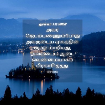 Picture 04 - லூக்கா 9:29 TAMIRV - அவர் - Bible Verse Picture