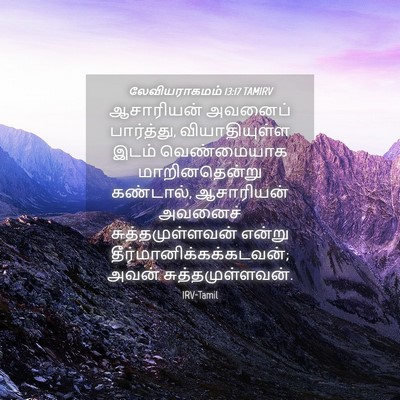 Picture 04 - லேவியராகமம் 13:17 TAMIRV - ஆசாரியன் அவனைப் - Bible Verse Picture