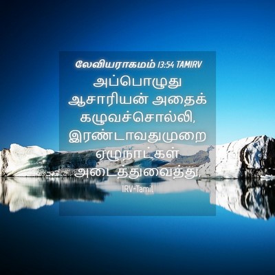 Picture 04 - லேவியராகமம் 13:54 TAMIRV - அப்பொழுது - Bible Verse Picture