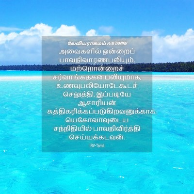 Picture 04 - லேவியராகமம் 14:31 TAMIRV - அவைகளில் ஒன்றைப் - Bible Verse Picture