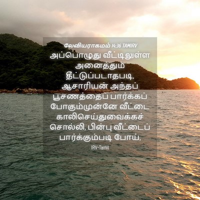 Picture 04 - லேவியராகமம் 14:36 TAMIRV - அப்பொழுது - Bible Verse Picture