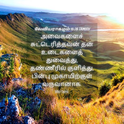 Picture 04 - லேவியராகமம் 16:28 TAMIRV - அவைகளைச் - Bible Verse Picture