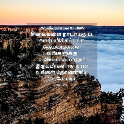 Picture 04 - லேவியராகமம் 19:4 TAMIRV - சிலைகளை - Bible Verse Picture