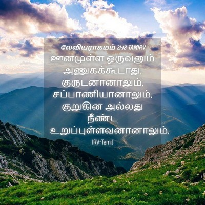 Picture 04 - லேவியராகமம் 21:18 TAMIRV - ஊனமுள்ள ஒருவனும் - Bible Verse Picture
