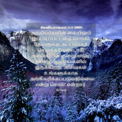 Picture 04 - லேவியராகமம் 22:25 TAMIRV - அந்நியர்களின் - Bible Verse Picture