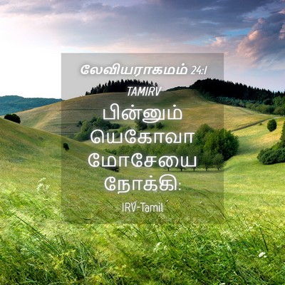 Picture 04 - லேவியராகமம் 24:1 TAMIRV - பின்னும் யெகோவா - Bible Verse Picture