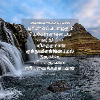 Picture 04 - லேவியராகமம் 24:4 TAMIRV - அவன் எப்பொழுதும் - Bible Verse Picture