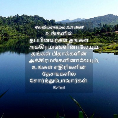 Picture 04 - லேவியராகமம் 26:39 TAMIRV - உங்களில் - Bible Verse Picture