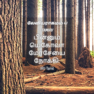Picture 04 - லேவியராகமம் 4:1 TAMIRV - பின்னும் யெகோவா - Bible Verse Picture