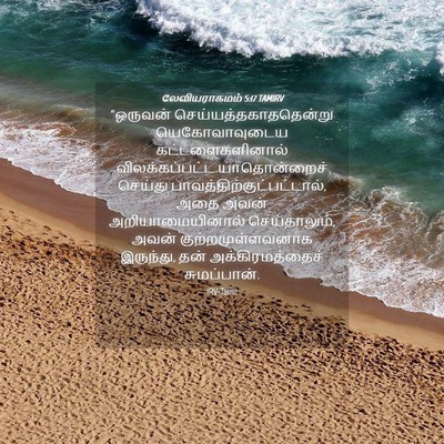 Picture 04 - லேவியராகமம் 5:17 TAMIRV - “ஒருவன் - Bible Verse Picture