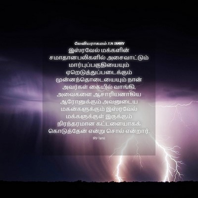 Picture 04 - லேவியராகமம் 7:34 TAMIRV - இஸ்ரவேல் மக்களின் - Bible Verse Picture