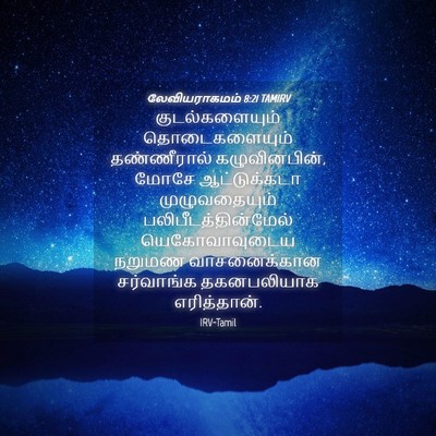 Picture 04 - லேவியராகமம் 8:21 TAMIRV - குடல்களையும் - Bible Verse Picture
