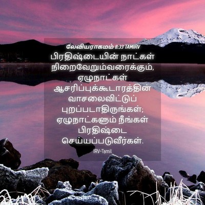 Picture 04 - லேவியராகமம் 8:33 TAMIRV - பிரதிஷ்டையின் - Bible Verse Picture