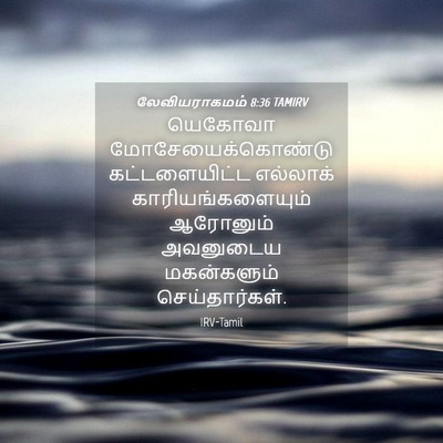 Picture 04 - லேவியராகமம் 8:36 TAMIRV - யெகோவா - Bible Verse Picture