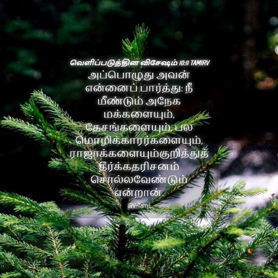Picture 04 - வெளிப்படுத்தின விசேஷம் 10:11 TAMIRV - அப்பொழுது அவன் - Bible Verse Picture