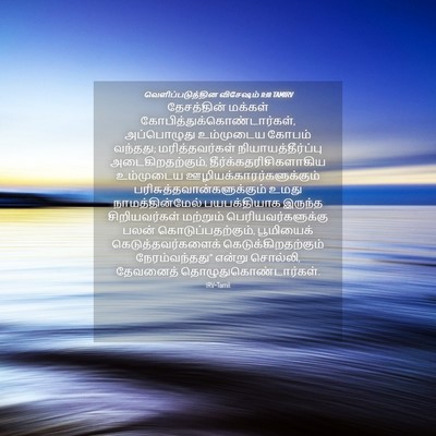Picture 04 - வெளிப்படுத்தின விசேஷம் 11:18 TAMIRV - தேசத்தின் மக்கள் - Bible Verse Picture
