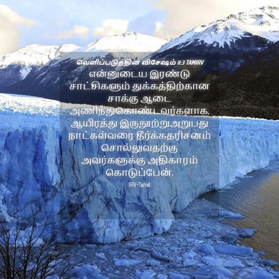 Picture 04 - வெளிப்படுத்தின விசேஷம் 11:3 TAMIRV - என்னுடைய இரண்டு - Bible Verse Picture