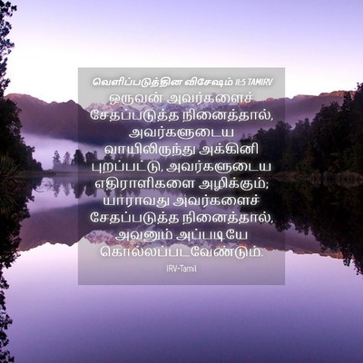 Picture 04 - வெளிப்படுத்தின விசேஷம் 11:5 TAMIRV - ஒருவன் அவர்களைச் - Bible Verse Picture