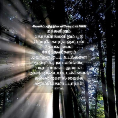 Picture 04 - வெளிப்படுத்தின விசேஷம் 11:9 TAMIRV - மக்களிலும், - Bible Verse Picture