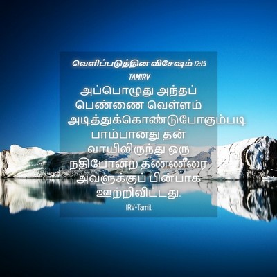 Picture 04 - வெளிப்படுத்தின விசேஷம் 12:15 TAMIRV - அப்பொழுது அந்தப் - Bible Verse Picture