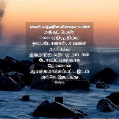 Picture 04 - வெளிப்படுத்தின விசேஷம் 12:6 TAMIRV - அந்தப் பெண் - Bible Verse Picture